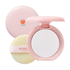 SKINFOOD Peach Cotton Pore Blur Pact - Sebum Control Pack with Silky Texture