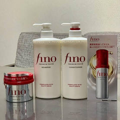 Shiseido Fitit Fino Premium Touch Moist Shampoo + Touch Hair Conditioner 550ml