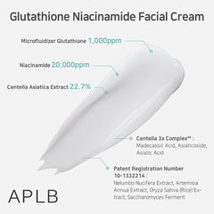 APLB Glutathione Niacinamide Facial Cream | LIPO GLUTA NIAC CEN™ 24.8% 1.86 FL.OZ