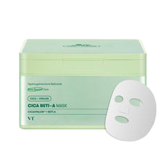 VT COSMETICS CICA Reti-A Daily Mask 30 Sheets, Retinol Complex for Pore Minimizing