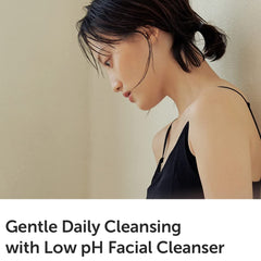 DearKlairs Gentle Black Facial Cleanser, 4.73 Fl Oz | Vegan, low pH, Hydrating Finish