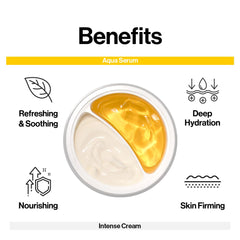 d'alba Piedmont Italian White Truffle Double Serum & Cream, Vegan Skincare, 2-in-1 (2.46 oz)