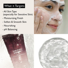 HARUHARU Black Rice Triple AHA Gentle Cleansing Gel, 3.38 fl oz