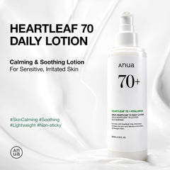 Anua Heartleaf Daily Lotion, Face Moisturizer with Hyaluronic Acid (200ml, 6.76 fl.oz.)