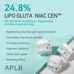 APLB Glutathione Niacinamide Facial Cream | LIPO GLUTA NIAC CEN™ 24.8% 1.86 FL.OZ