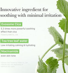 medicube Exosome CICA Tea Tree Calming Toner Pads for Sensitive Skin with Centella Asiatica (100 Pads)