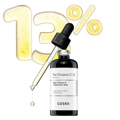 COSRX Pure Vitamin C 13% Serum with Vitamin E & Hyaluronic Acid, 0.67fl.oz/20ml