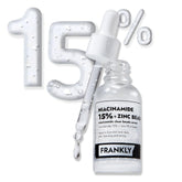 FRANKLY Niacinamide 15% & Zinc Beads 1.2% Serum: Acne & Dark Spots Care | 1.01 fl.oz