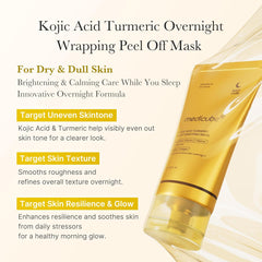 medicube Kojic Acid Turmeric Overnight Wrapping Peel Off Mask – 2.53 fl. oz.