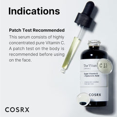 COSRX Pure Vitamin C 13% Serum with Vitamin E & Hyaluronic Acid, 0.67fl.oz/20ml