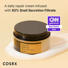 COSRX Snail Mucin 92% Face Moisturizer, 3.52 Oz