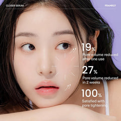 FRANKLY Closer Serum | Pore Minimizer Serum | 9 Peptides, Vegan Collagen, Adenosine, PHA | 1.01 fl oz