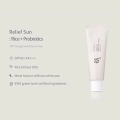 BEAUTY OF JOSEON Relief Sun Rice + Probiotics SPF50+ (PA++++) - 50ml