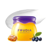 WELCOS FRUDIA Honey Lip Balm – Blueberry | Lip Exfoliating, Moisturizing & Volumizing (0.33 oz)