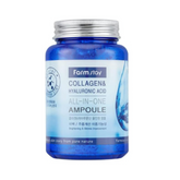 FARMSTAY Collagen & Hyaluronic Acid All in one Ampoule - Korean Skin Care, 8.45 Fl. Oz