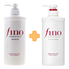 Shiseido Fitit Fino Premium Touch Moist Shampoo + Touch Hair Conditioner 550ml
