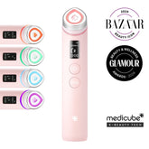 medicube Age-R Booster Pro Pink | 6-in-1 Real Glass Glow Beauty Massager