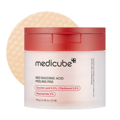 Medicube Red Succinic Acid Peeling Pad | Red Succinic Acid Panthenol Pads (70 sheets)