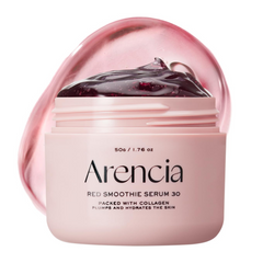 Arencia Overnight Red Smoothie Face Mask Serum, Glowing & Soothing with 30% red collagen, 50g/1.76oz