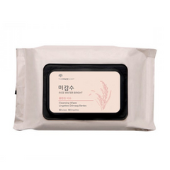 THE FACE SHOP Rice Water Bright Cleansing Facial Wipes Pkg of 50 Sealed