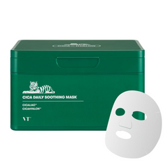 VT COSMETICS Daily Soothing Mask 30ea, Facial Sheet Mask for Moist & Hydrating