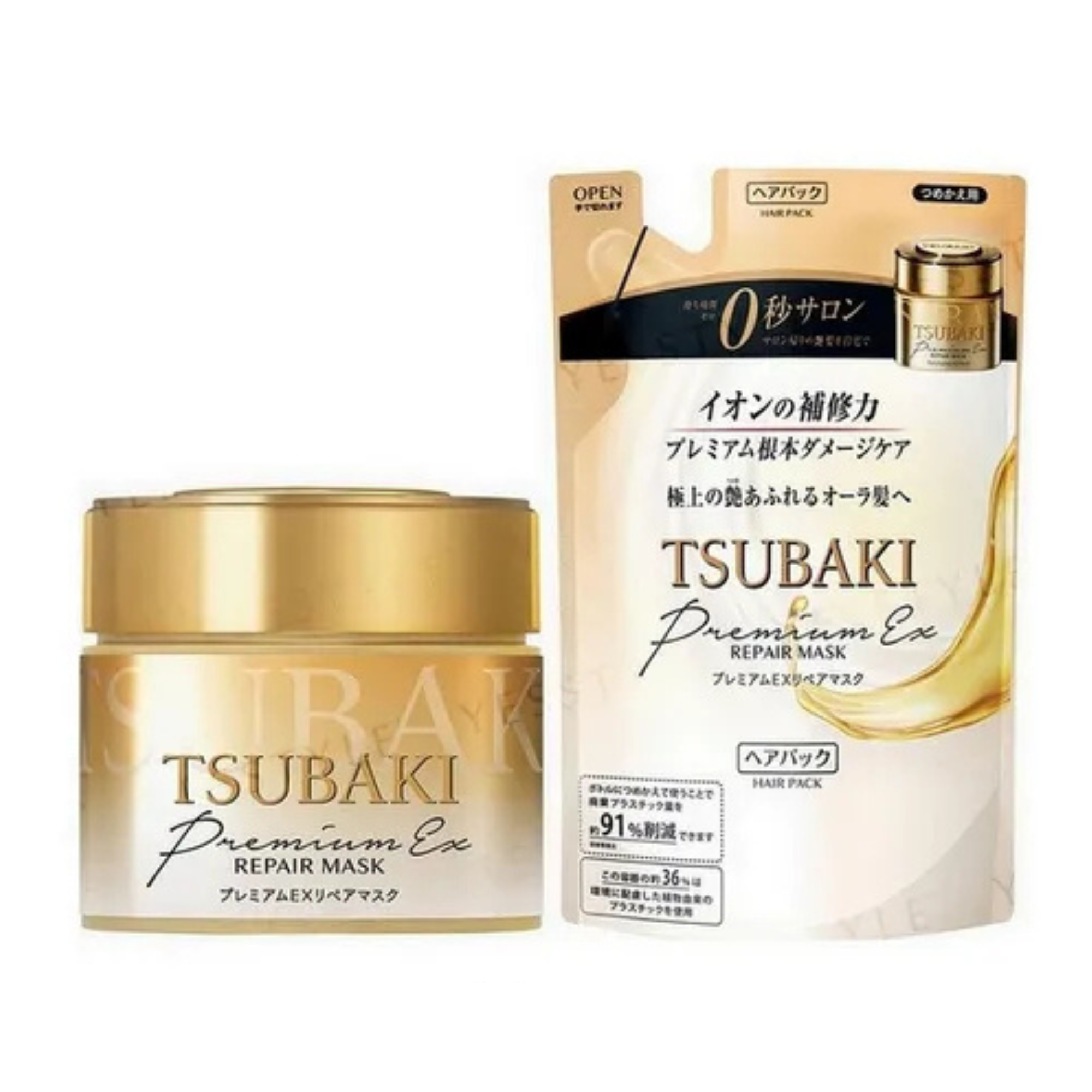 Shiseido TSUBAKI Premium Repair Mask Hair Pack REFILL 150g for sustained Effects