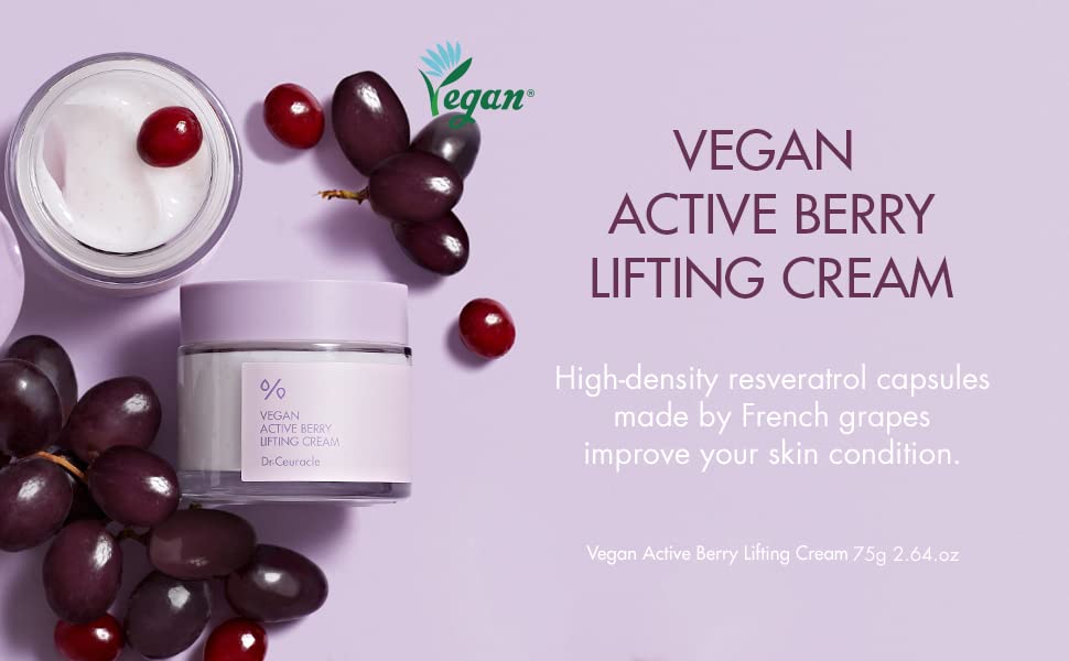 Dr.Ceuracle Vegan Active Berry Lifting Cream (75g / 2.64 oz.)