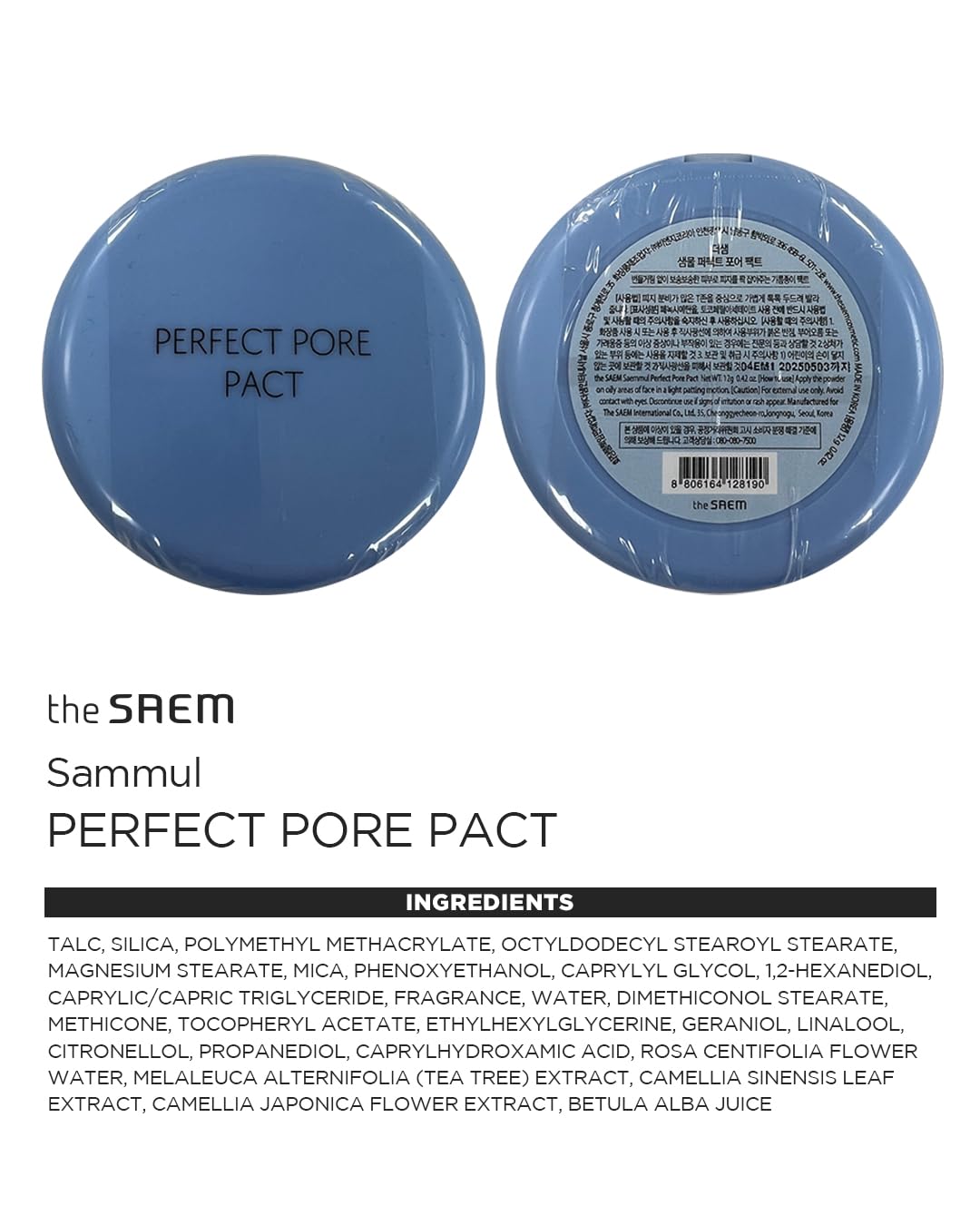 THE SAEM Saemmul Perfect Pore Pact 12g