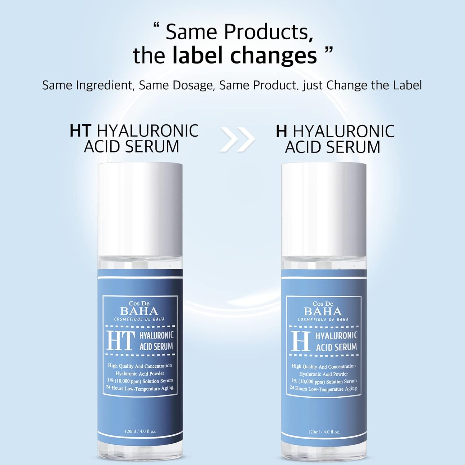 Pure Hyaluronic Acid 1% Powder Serum for Face 10,000ppm 4 Fl Oz