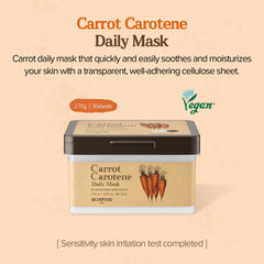 SKINFOOD Carrot Carotene Daily Mask 9.52 oz (30EA)