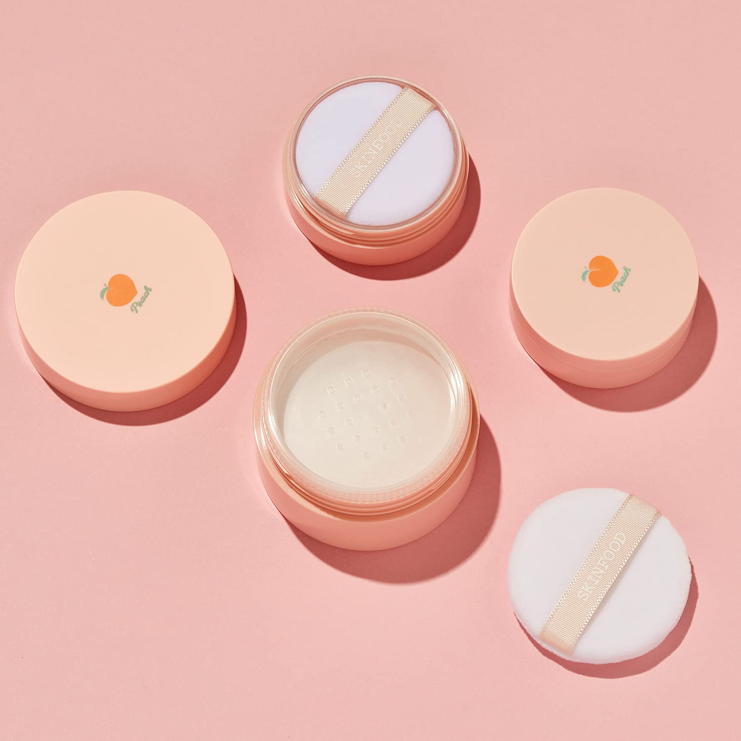 SKINFOOD Peach Cotton Pore Blur Pact - Sebum Control Pack with Silky Texture