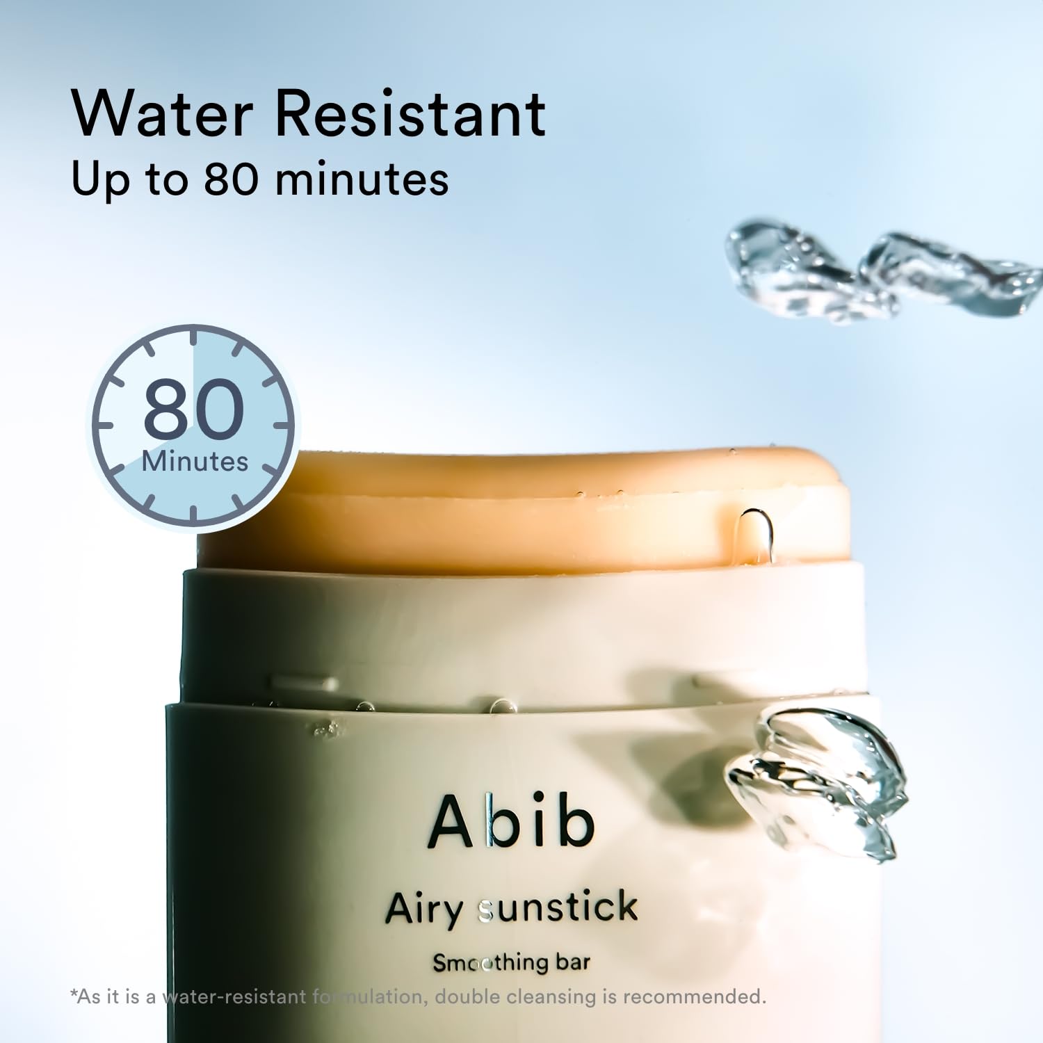 Abib Airy Sunstick Protection Bar Broad Spectrum SPF50+ 0.81 oz / 23 g (Semi- matte)