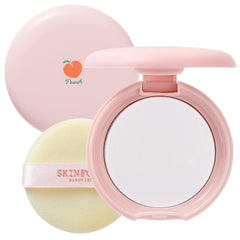 SKINFOOD Peach Cotton Pore Blur Pact - Sebum Control Pack with Silky Texture