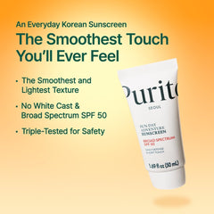 PURITO Sun Day Adventure Korean Sunscreen  50ml, 1.69 fl.oz