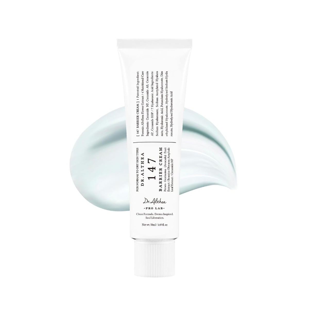 Dr.Althea 147 Barrier Cream | Daily Skin Barrier Care | Deep Hydrating with Hyaluronic Acid & Ceramides |1.7 Fl Oz