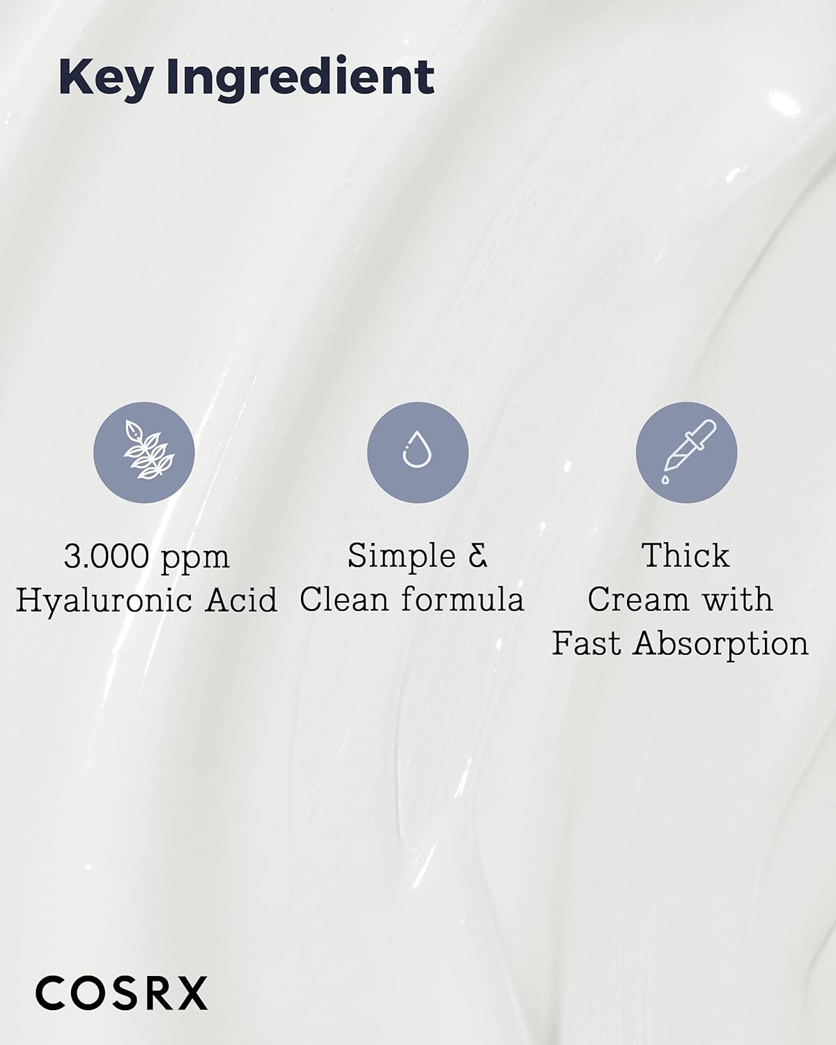 COSRX Hyaluronic Acid Moisturizing Cream for Sensitive Skin 3.52 oz / 100g