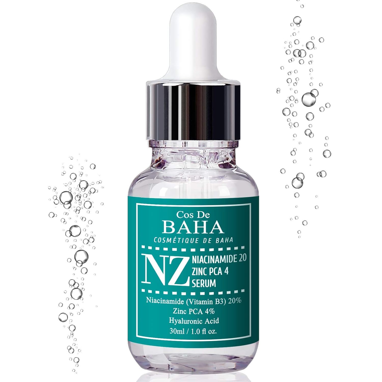 Cos De Baha Niacinamide 20% + Zinc PCA 4% Serum for Face 1 Fl Oz