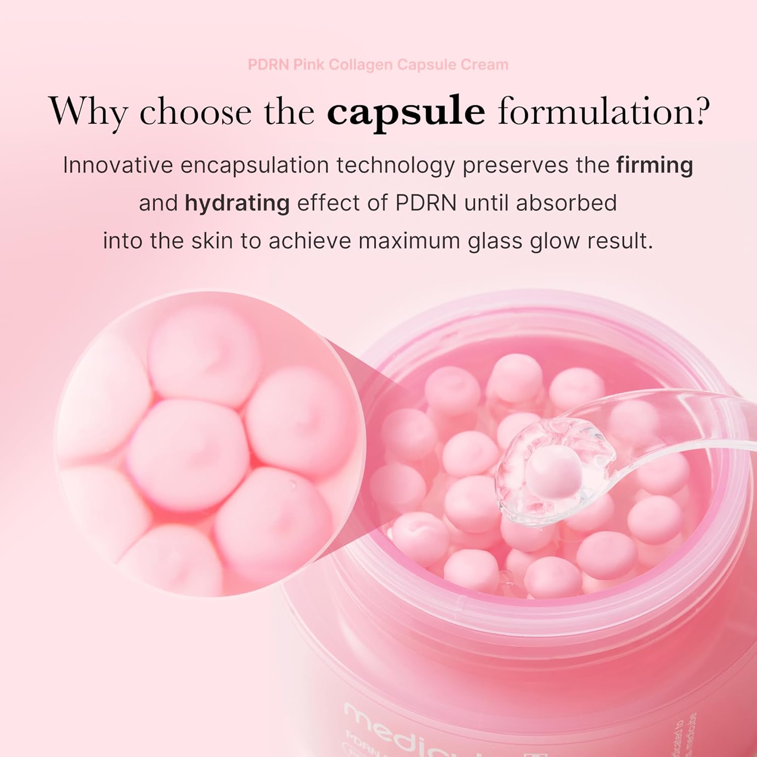 medicube Salmon DNA PDRN Pink Collagen Capsule Cream, 1.94 oz