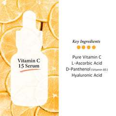 Vitamin C Serum 15% with Aloe Vera, Arbutin, Hyaluronic Acid 30ml/1.0 fl oz.