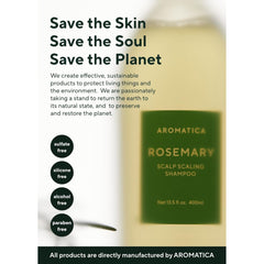 AROMATICA Rosemary Scalp Scaling Shampoo  (13.53 oz)