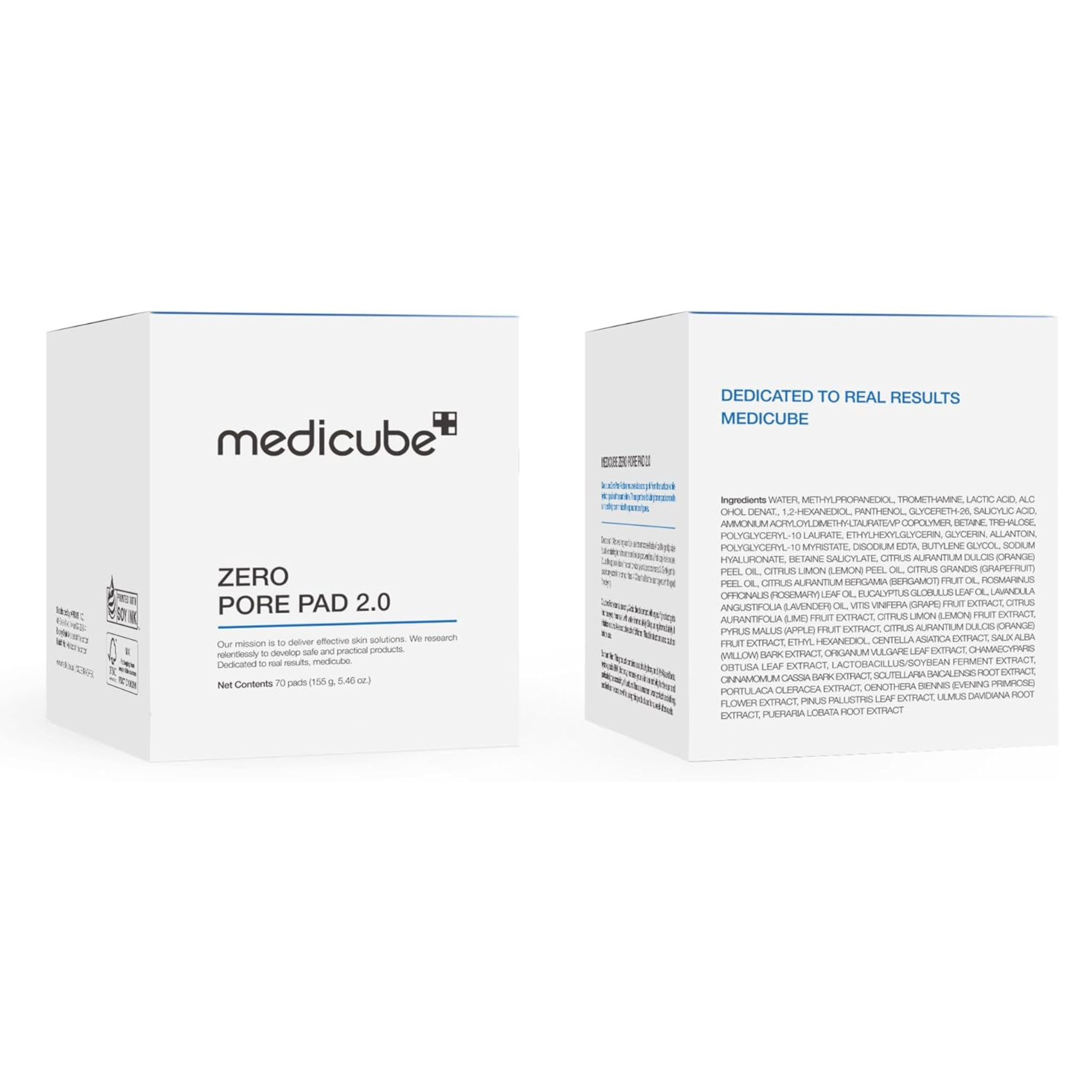 Medicube Zero Pore Pads 2.0, Dual-Textured Facial Toner Pads  (70 Pads)