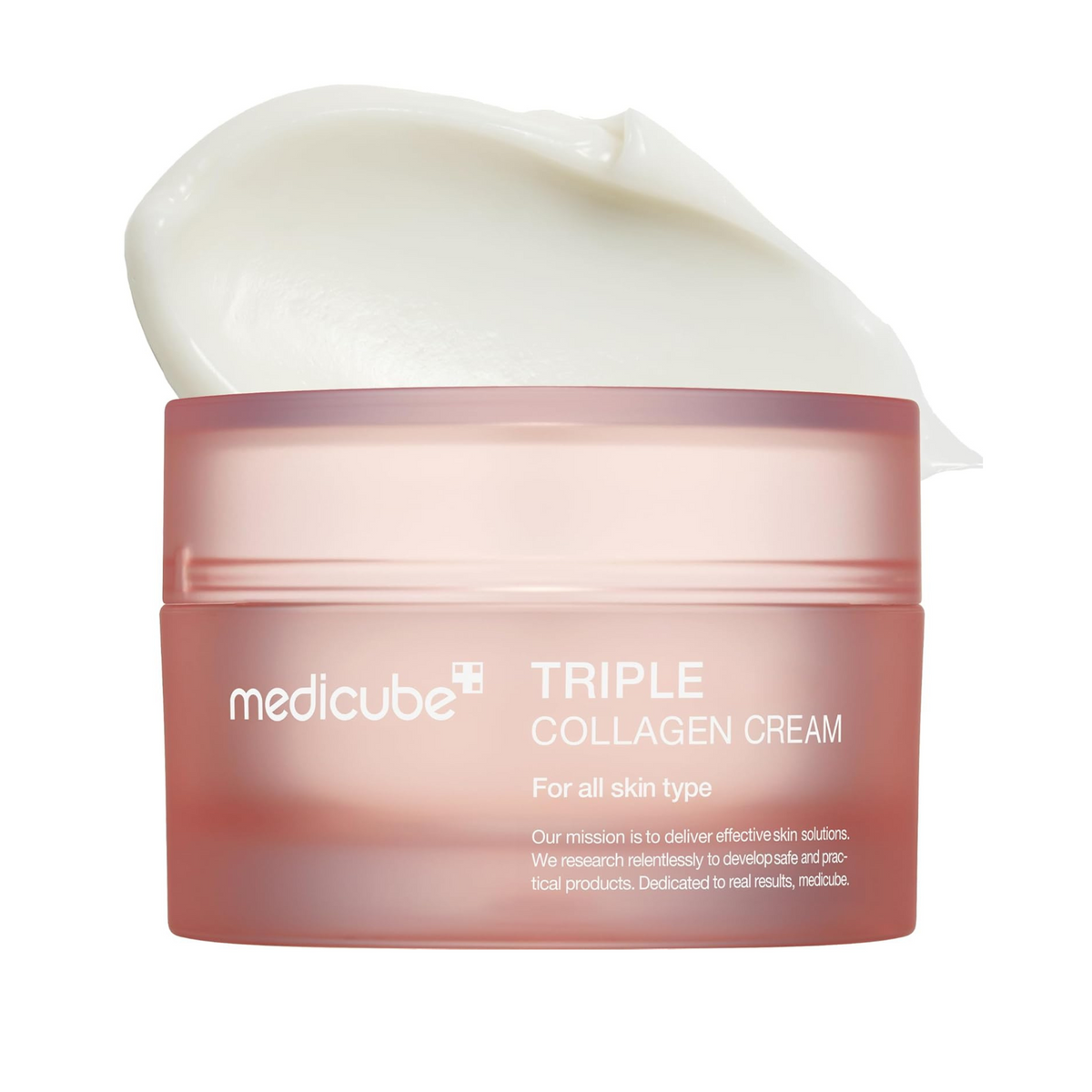 Medicube Triple Collagen Cream - Hydrating & Firming Moisturizer with Hyaluronic Acid, Premium Elastin, Shea Butter, 1.69 oz