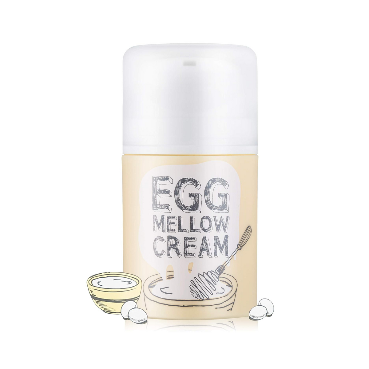 Too Cool for School Egg Mellow Cream, Egg Extracts, Collagen Fibers, Inca Omega, All day hydration