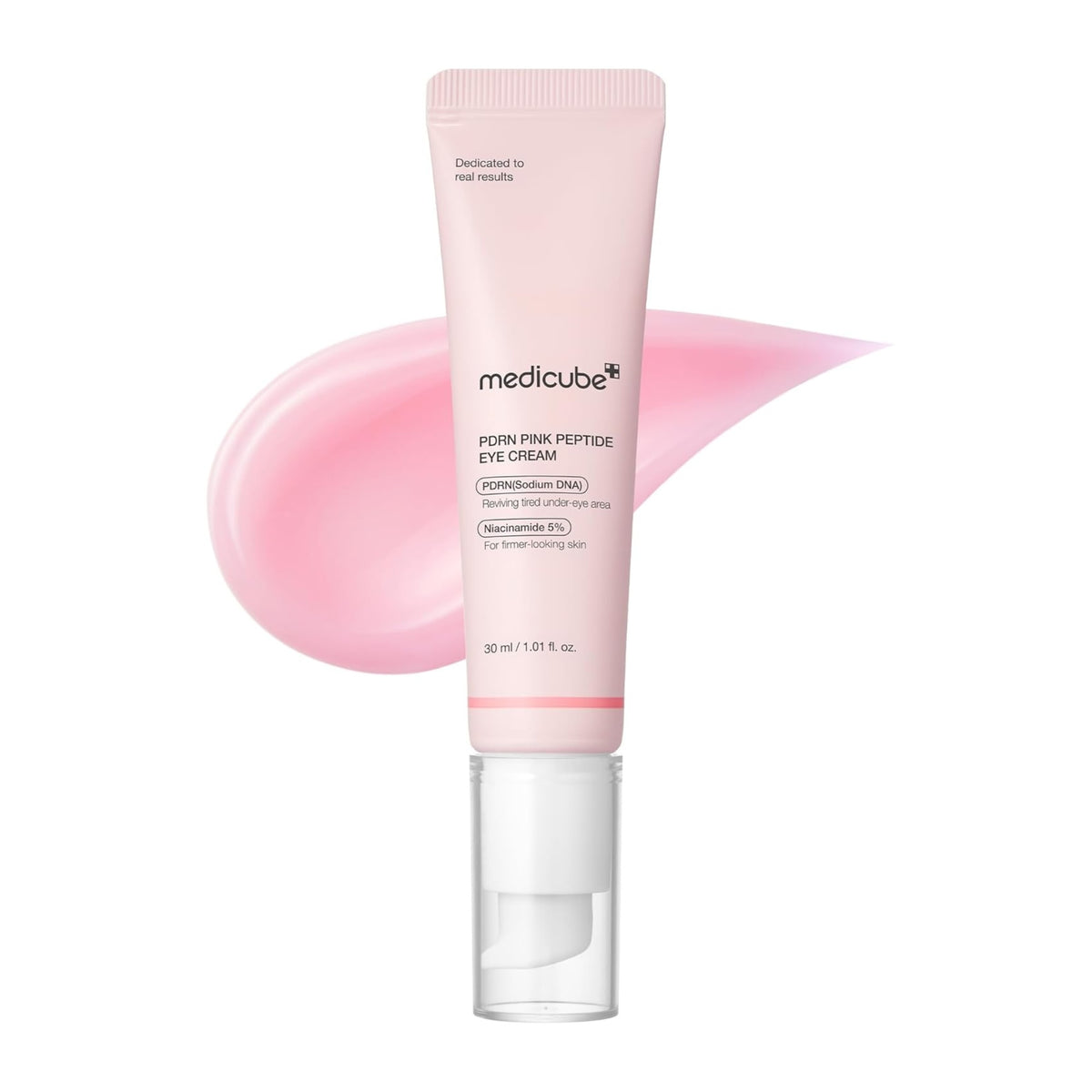 medicube Salmon DNA PDRN Pink Peptide Eye Serum with Niacinamide and 99% Purity Retinol  1.01fl.oz